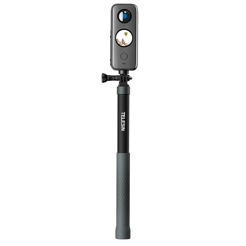TELESIN 1.2m Adjustable Carbon Fiber Selfie Stick - telesinstore