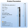 TELESIN 1.2m Adjustable Carbon Fiber Selfie Stick - telesinstore