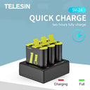 TELESIN 3 Slots Charger for GoPro Hero 9/10/11/12 - telesinstore