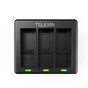 TELESIN 3 Slots Charger for GoPro Hero 9/10/11/12 - telesinstore