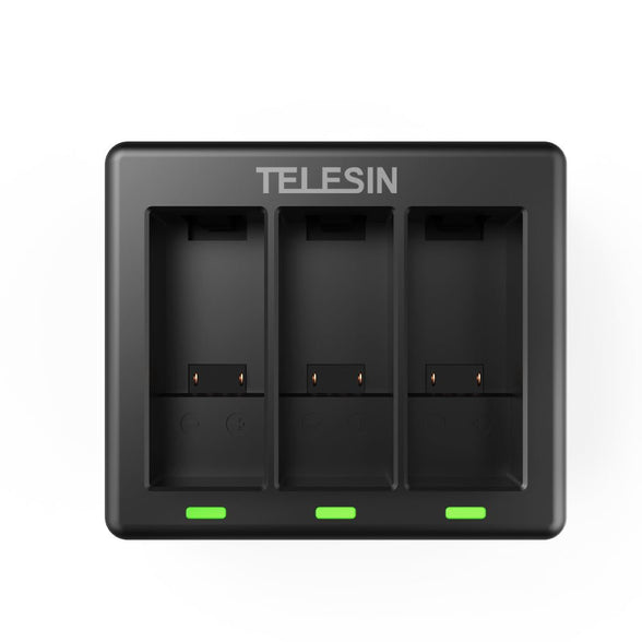 TELESIN 3 Slots Charger for GoPro Hero 9/10/11/12 - telesinstore