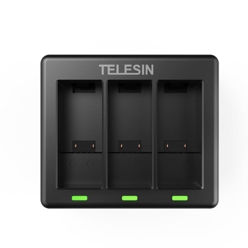 TELESIN 3 Slots Charger for GoPro Hero 9/10/11/12 - telesinstore