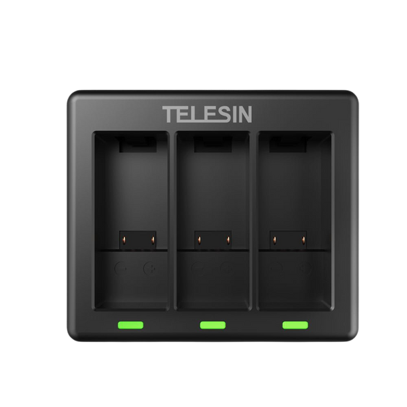 Telesin 3 Slots Charger for GoPro Hero 9/10/11/12