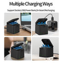 TELESIN 3 Slots LED Storage Charger Box for GoPro HERO 8/7/6/5 - telesinstore