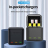 TELESIN 3 Slots LED Storage Charger Box for GoPro Hero 9/10/11/12 Batteries - telesinstore
