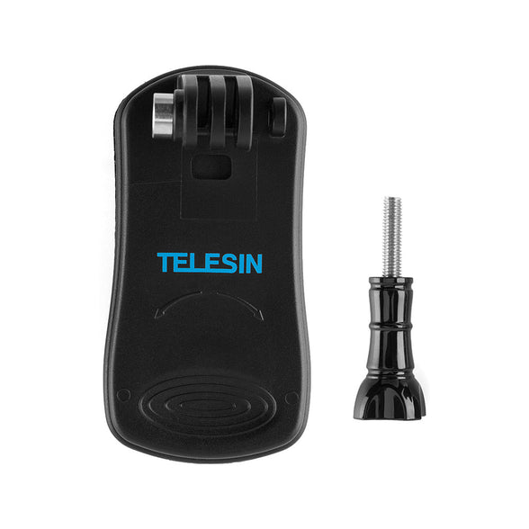 TELESIN 360° Rotation Backpack Clip Clamp Mount for Action Cameras - telesinstore