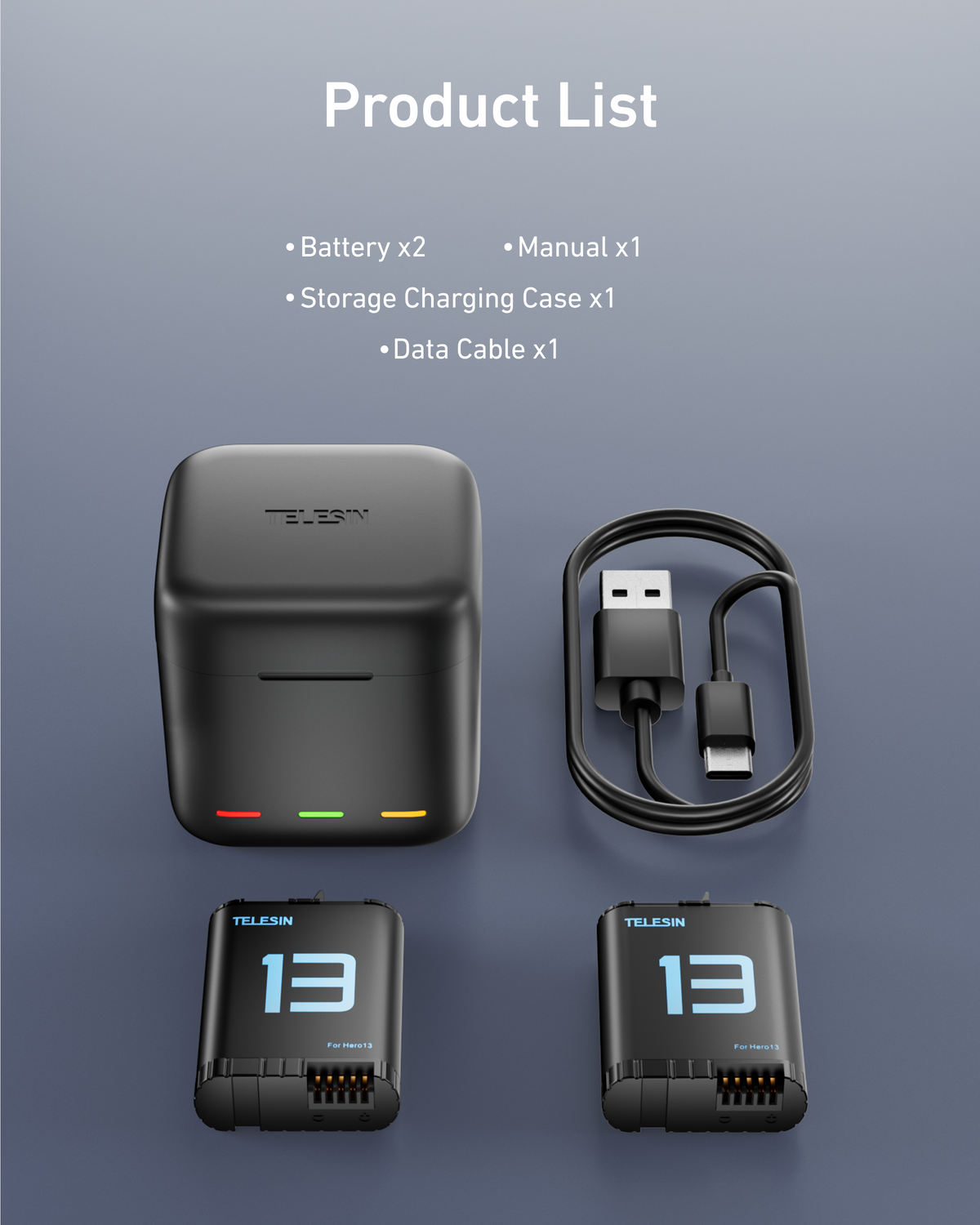 Hero 13 Battery Charger Kit telesinstore
