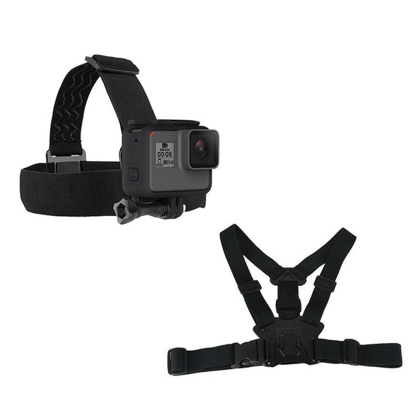 TELESIN Chest Belt Head Strap Mount for GoPro