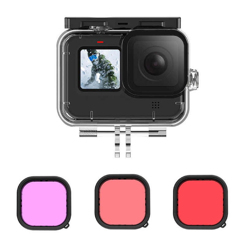 TELESIN 45M Diving Waterproof Case with Lens Filter for GoPro Hero 9/10