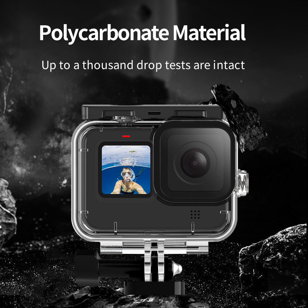 TELESIN 45M Diving Waterproof Case with Lens Filter for GoPro Hero 9/10