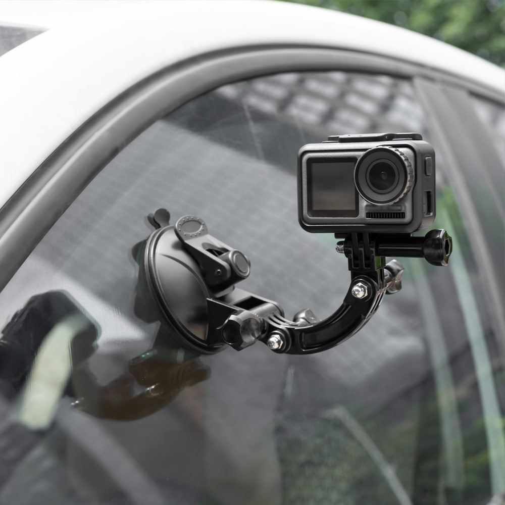 TELESIN 8CM Car Suction Cup Mount Tripod Holder Adapter