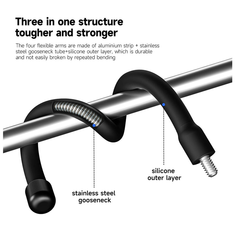 TELESIN Adjustable Universal Fence Mount for Action Cameras/ Phones TELESIN