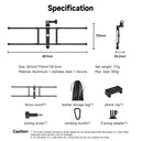 TELESIN Adjustable Universal Fence Mount for Action Cameras/ Phones TELESIN