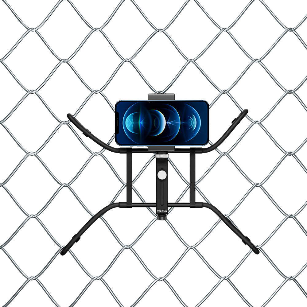 TELESIN Adjustable Universal Fence Mount for Action Cameras/ Phones TELESIN