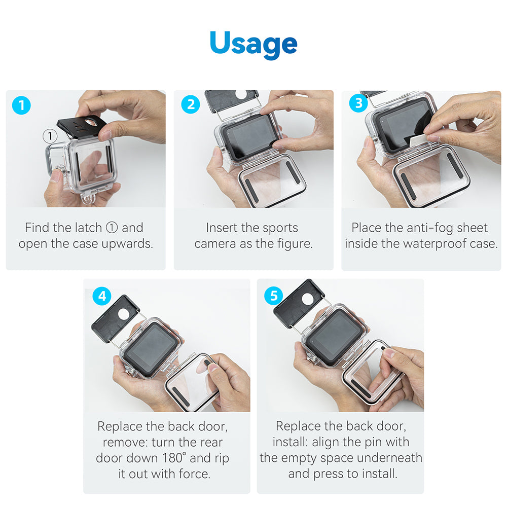 TELESIN All Scene Protective Case Waterproof Case Set