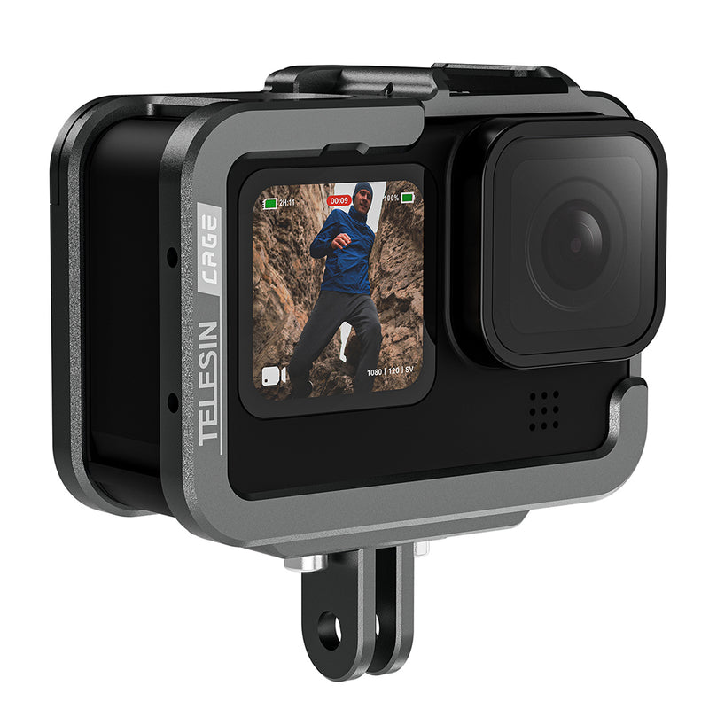 TELESIN Metal Cage for GoPro 12/11/10/9