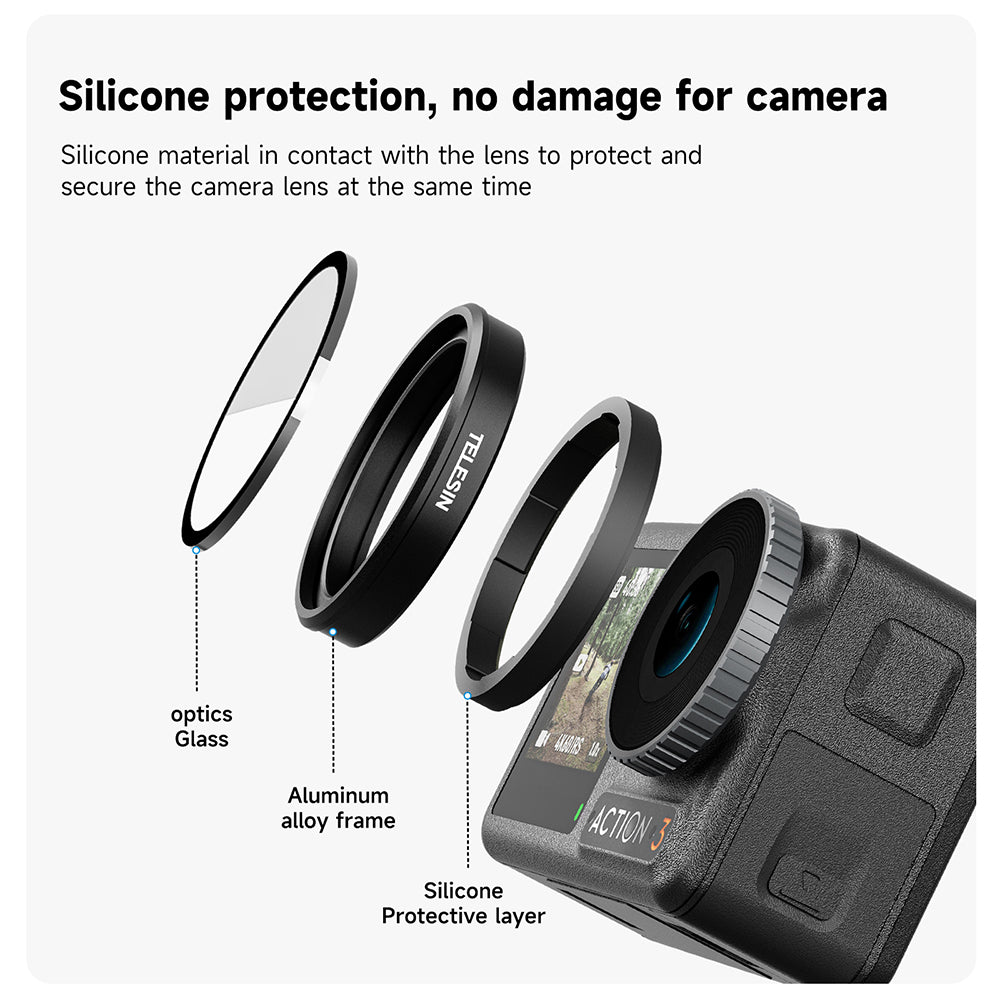 TELESIN CPL+ND8/16/32 Filter Set for DJI ACTION 3