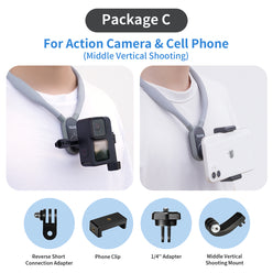 TELESIN Magnetic Neck Holder Mount for GoPro