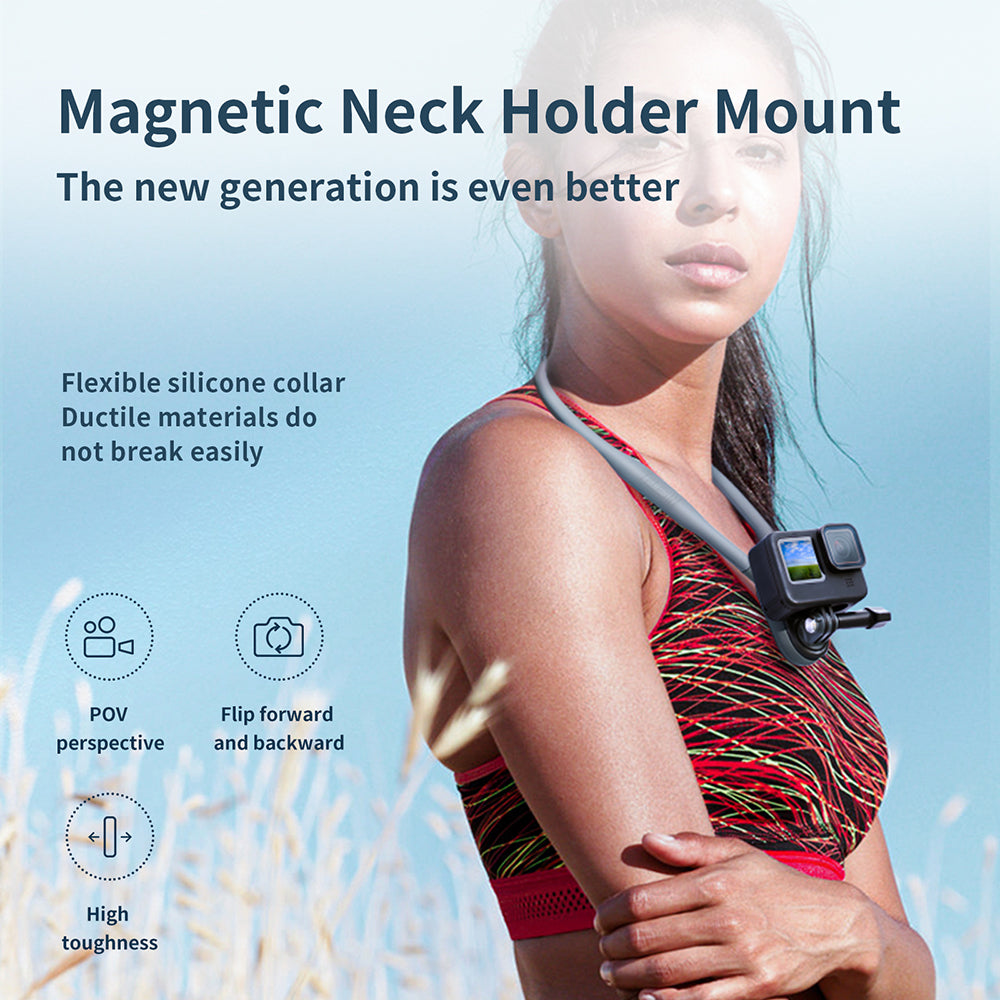 TELESIN Magnetic Neck Holder Mount for GoPro