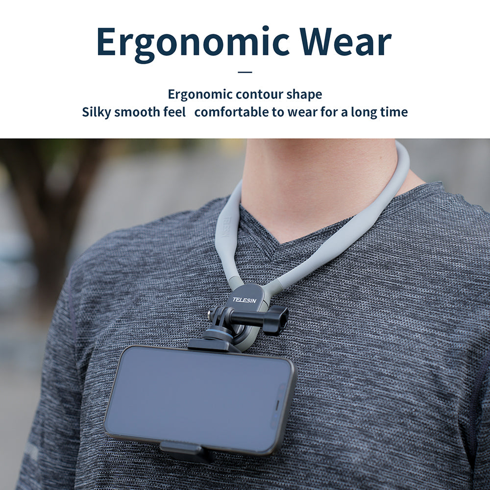 TELESIN Magnetic Neck Holder Mount for GoPro