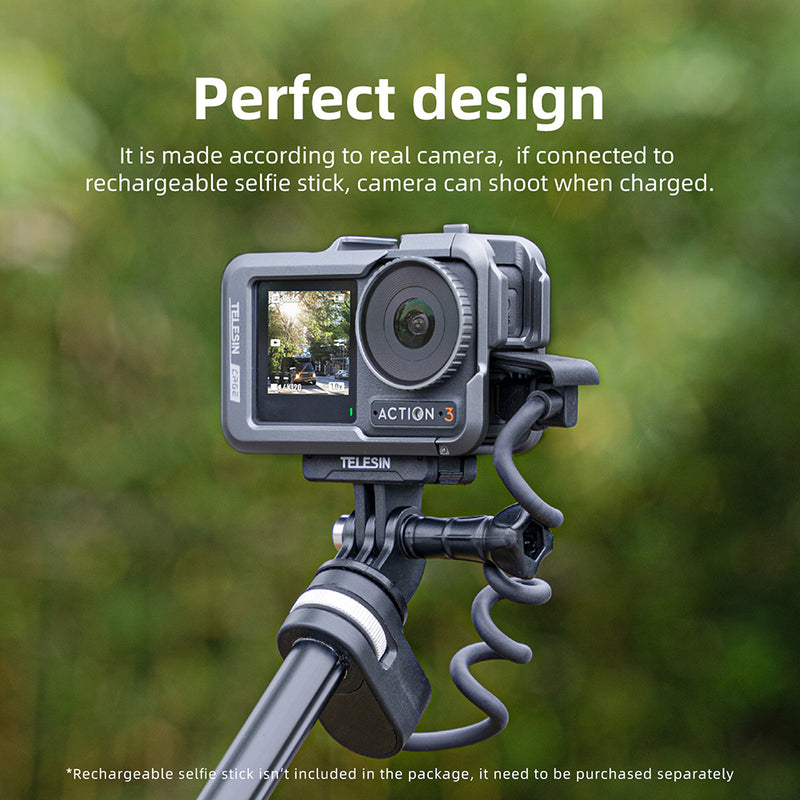 TELESIN Metal Rabbit Cage Frame for DJI ACTION 3