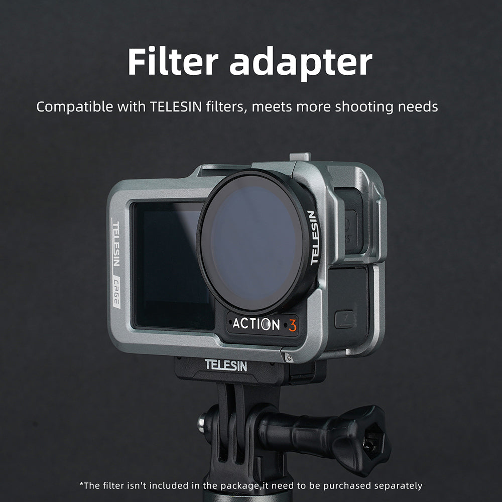TELESIN Metal Rabbit Cage Frame for DJI ACTION 3