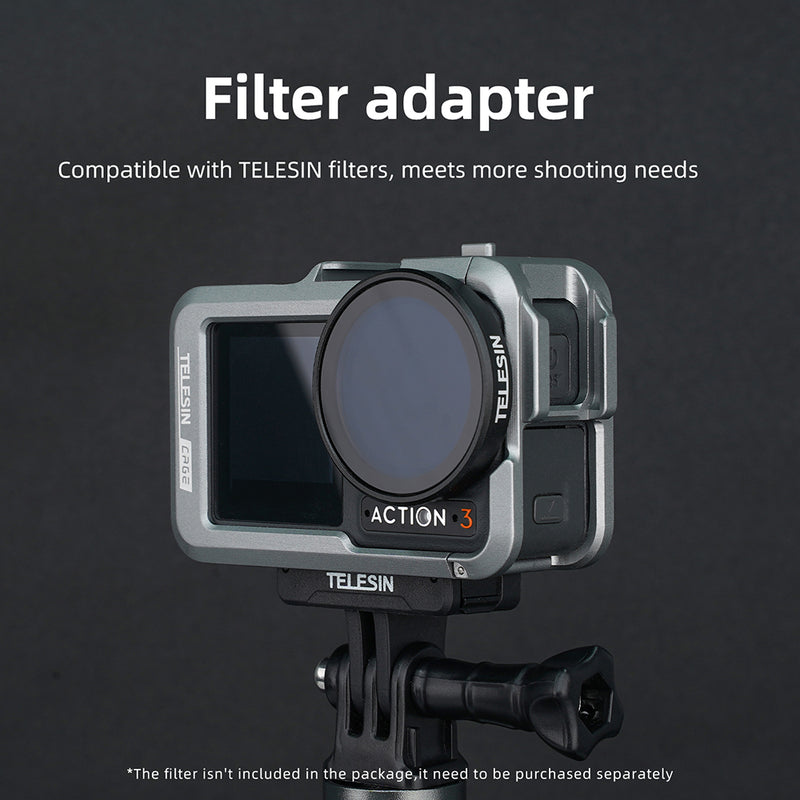 TELESIN Metal Rabbit Cage Frame for DJI ACTION 3