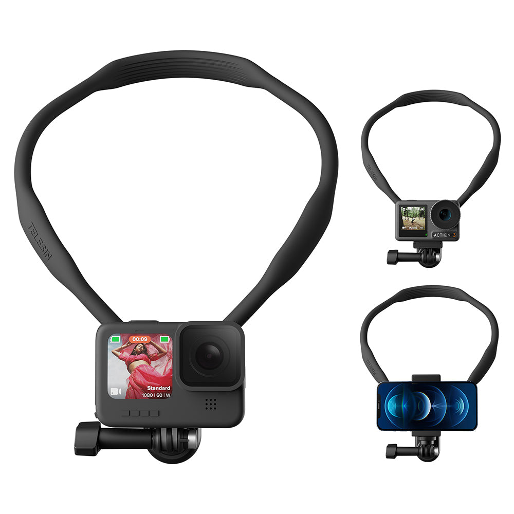 TELESIN Neck Holder Mount SE (No Magnetic) for Action Cameras/ Phones TELESIN