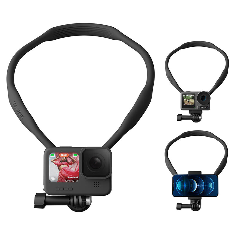 TELESIN Neck Holder Mount SE (No Magnetic) for Action Cameras/ Phones TELESIN