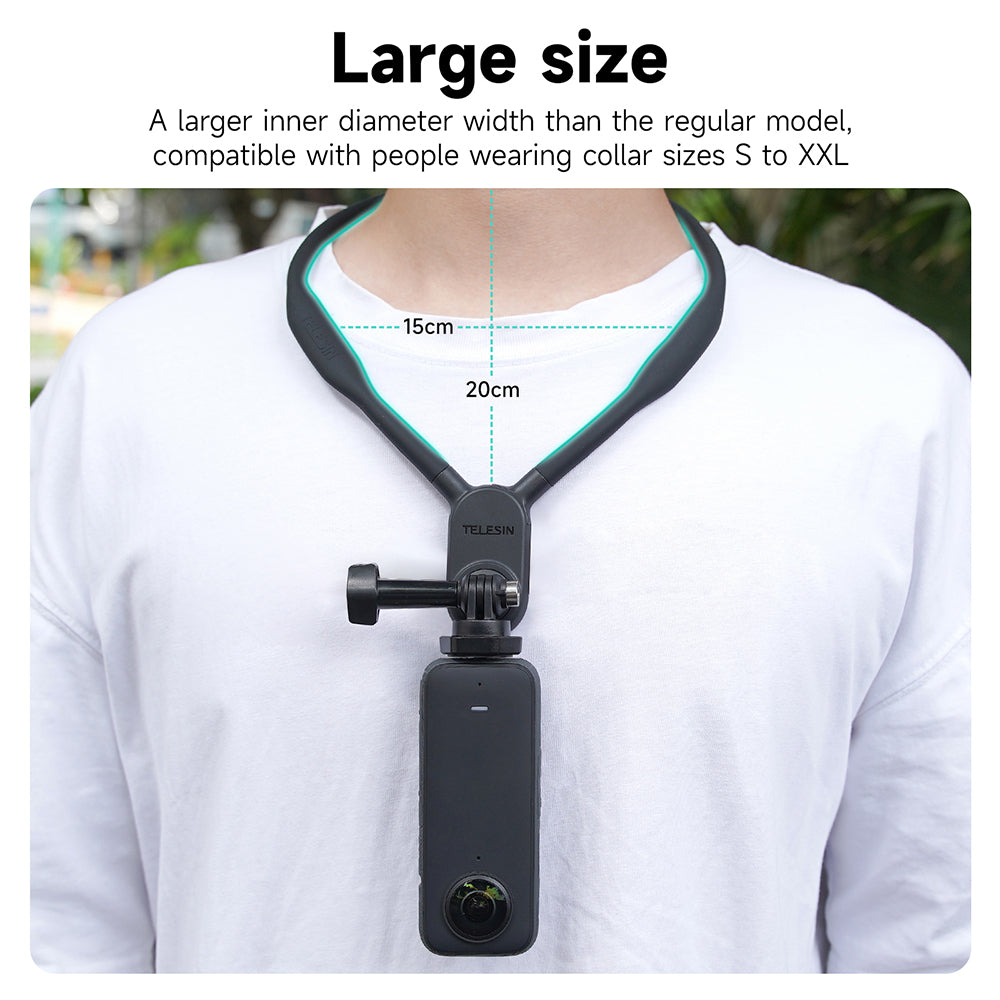 TELESIN Neck Holder Mount SE (No Magnetic) for Action Cameras/ Phones TELESIN
