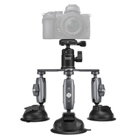 TELESIN Three-Arm Suction Mount