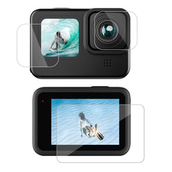 TELESIN Tempered Glass Lens + Screen Protectors for GoPro 9/10