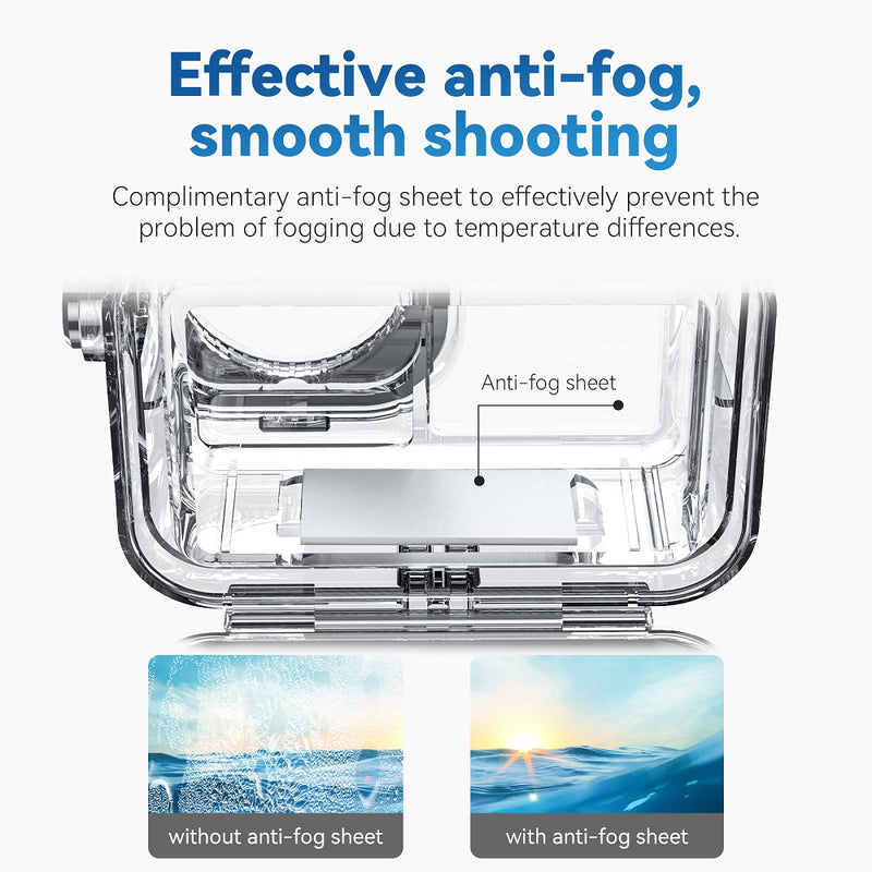 TELESIN Waterproof Case for DJI OSMO ACTION 3/4