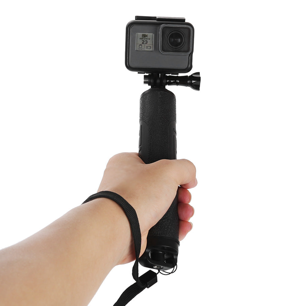 TELESIN Waterproof Selfie Stick Floating Hand Grip + 3-Way Grip Arm Monopod Pole Tripod