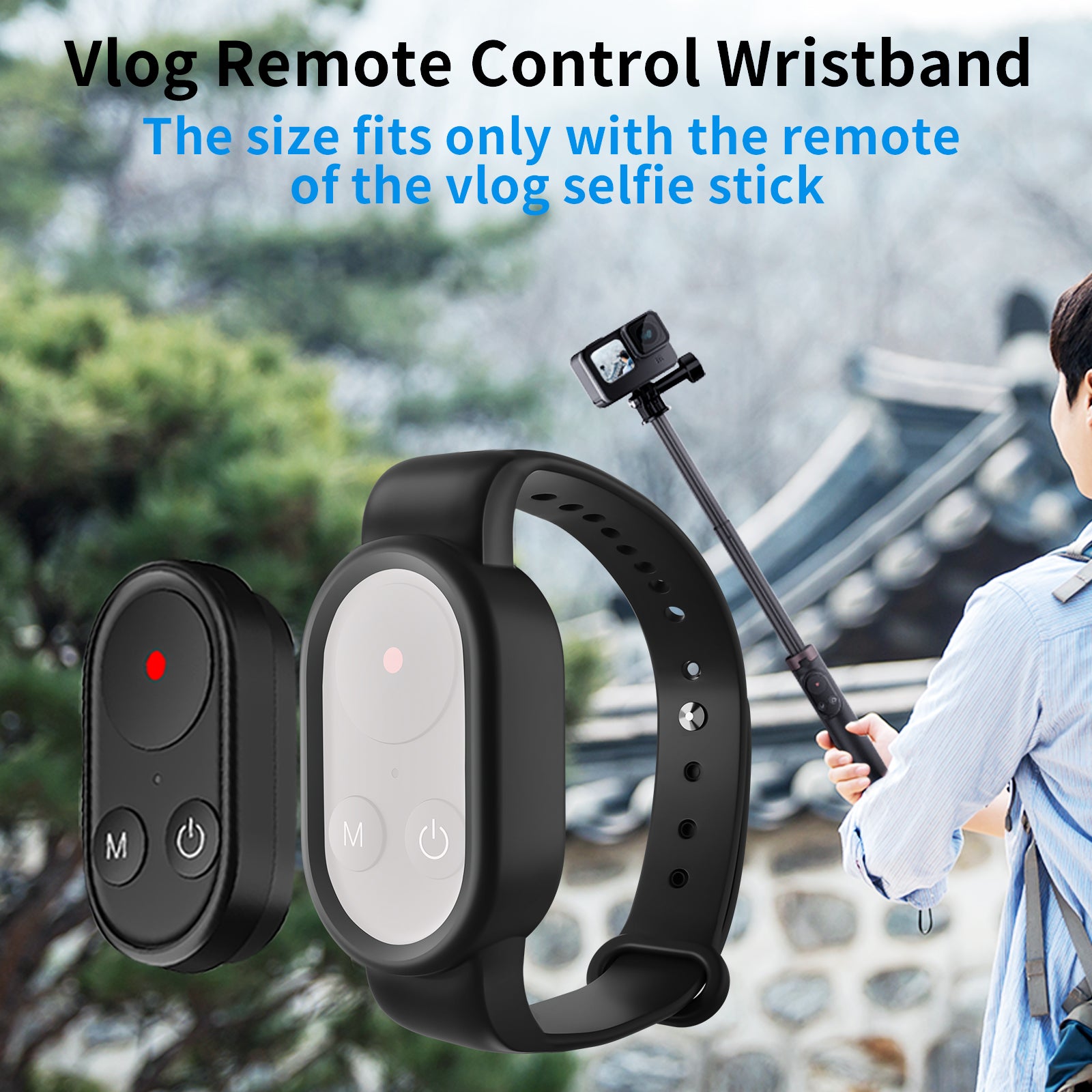 TELESIN Selfie Stick Tripod with Remote for GoPro/ Phone 